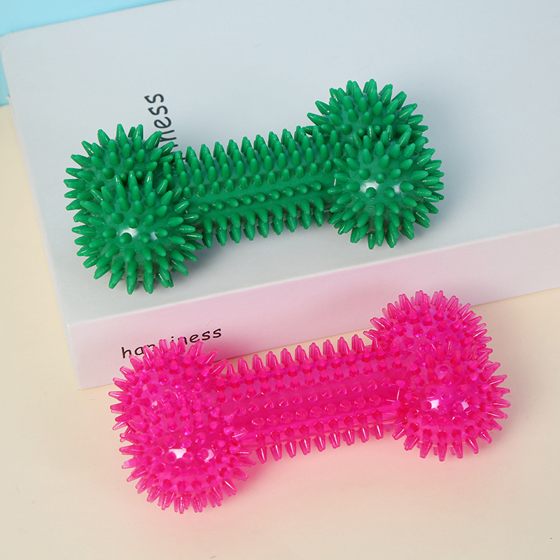 Pet Dog Chew Toy Bone-Shaped S - Interactive Squeaky Plush Dog Toy ulasan dan harga