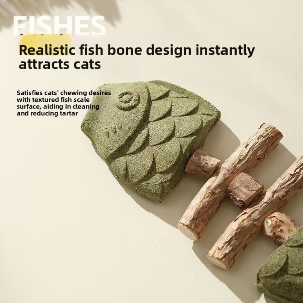 Fish Bone Shape Cat Molar Stic - Teeth Cleaning Dog Chew Bone ulasan dan harga